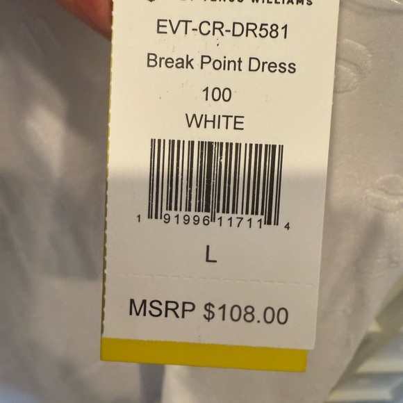 NWT Elevan by Venus Williams White Sleeveless Dress - Picture 4 of 6